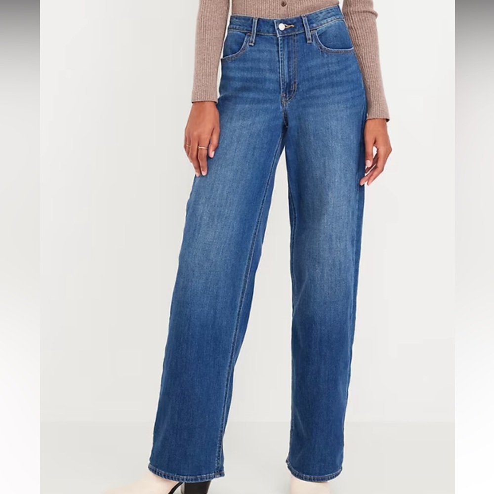 Old Navy High Rise Wow Wide Leg Jeans